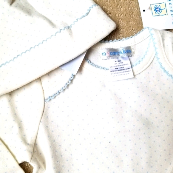 Nwt Moon Cakes Onepiece and Matching Beanie 0-6 m - Picture 4 of 8